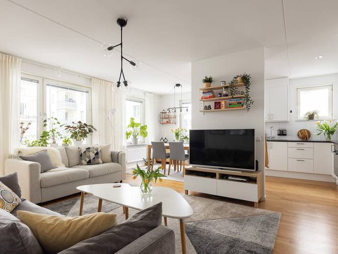 2 rok · 56 m² · Lustgårdsgatan 3, Vån 3
