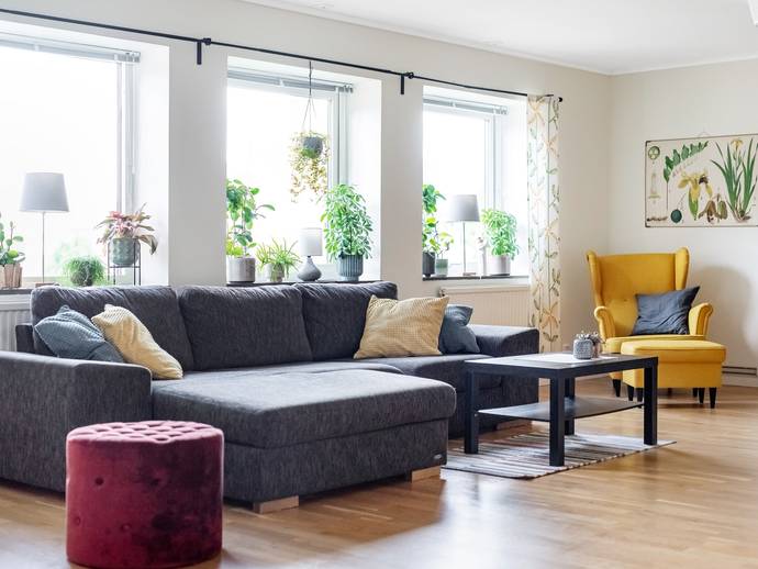 3 rok · 87 m² · Järnvägsgatan 3D, 2 vån
