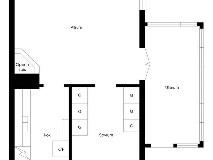 2 rok · 37 m² · Dalvägen 16